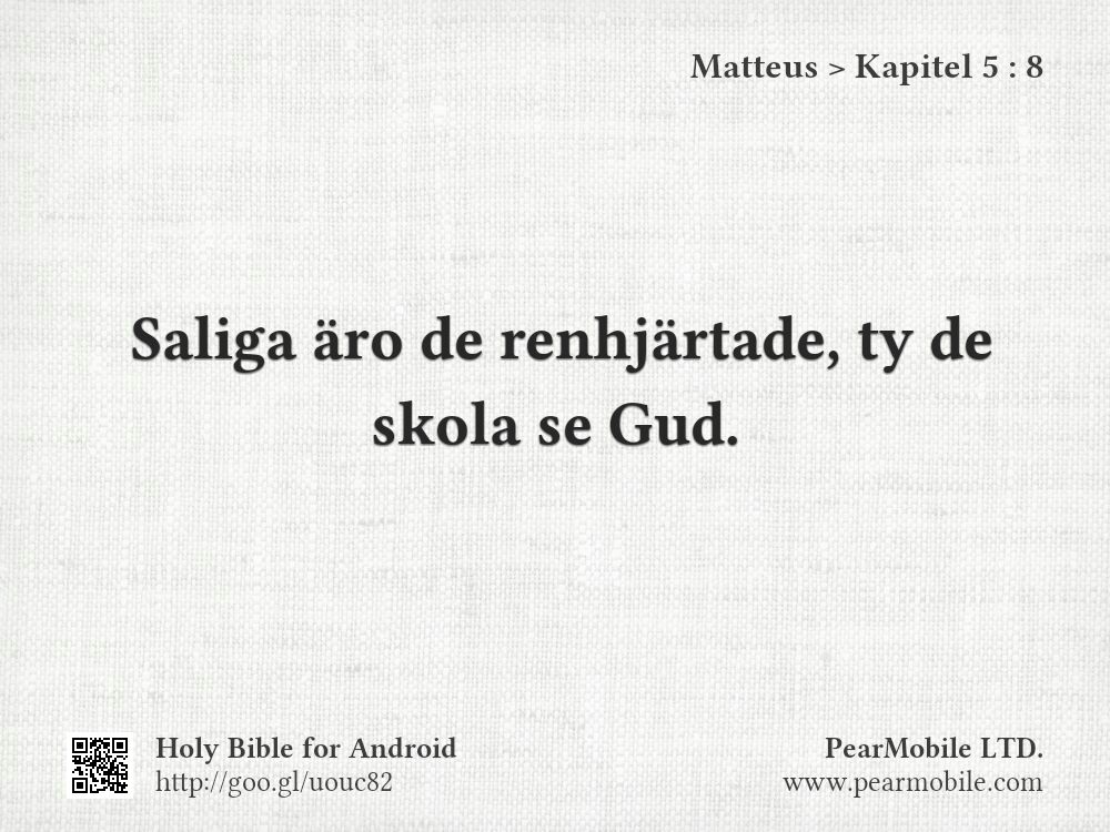 Matteus, Kapitel 5:8
